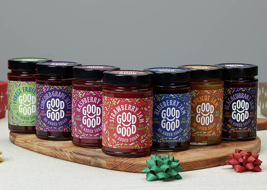 Blueberry, Raspberry, Strawberry, and Apricot Jam - 4 pack