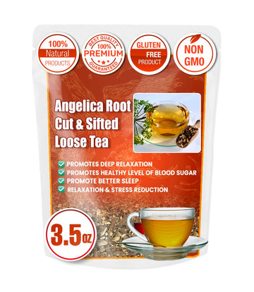 Scash 3.5 Ounce Angelica Root Loose Tea Angelica Archangelica Dried Root Cut And Shifted 100G
