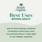 Simply Organic Brown Gravy Seasoning Mix, 1-Ounce 12 Pack, Old Fashioned Brown Gravy With Beef Stock, Onion & Mushroom Flavors