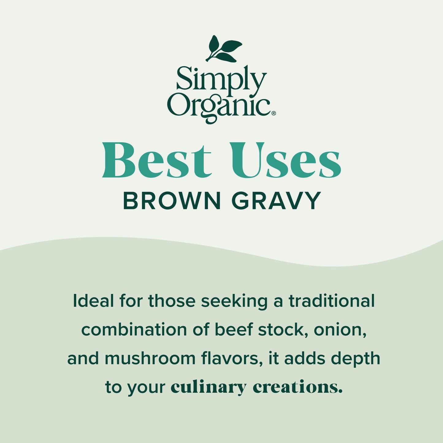Simply Organic Brown Gravy Seasoning Mix, 1-Ounce 12 Pack, Old Fashioned Brown Gravy With Beef Stock, Onion & Mushroom Flavors