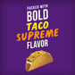 Bigs Taco Supreme Flavored Sunflower Seeds - 5.35 Oz Bags (Pack Of 3) - With Mighty Merchandise Bag Clip
