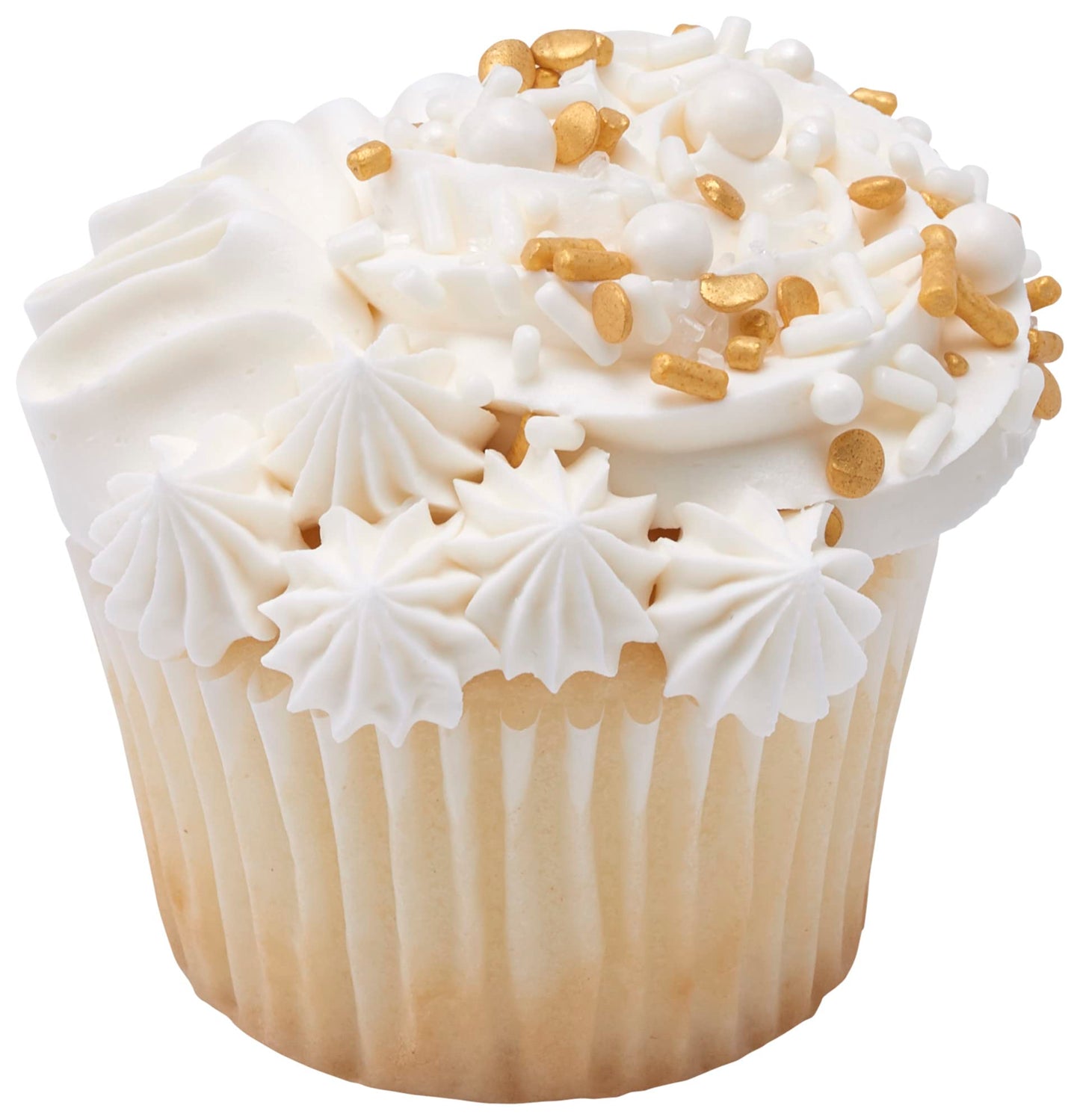 DecoPac Gold Celebration Wishes Fusion Mix Sprinkles  26oz  Shaped Candy Sprinkles in Handheld Container  Edible Decorations For Celebration Cakes  Cupcakes  Cookies and Donuts