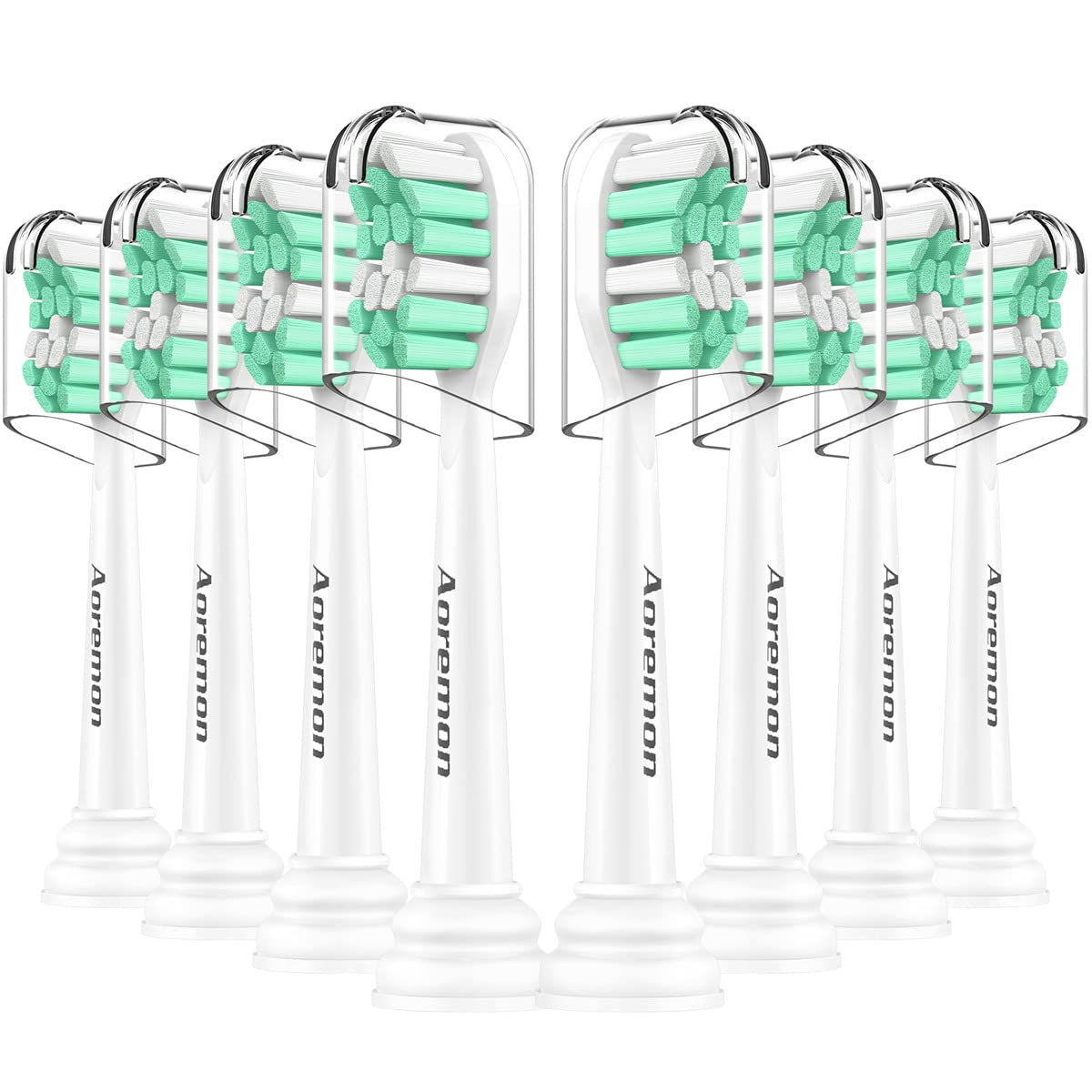 Aoremon Replacement Heads For Sonicare - Replacement Brush Heads Compatible With Philips Sonicare Snap-On Electric Toothbrush (W