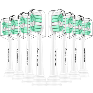 Aoremon Replacement Heads For Sonicare - Replacement Brush Heads Compatible With Philips Sonicare Snap-On Electric Toothbrush (W