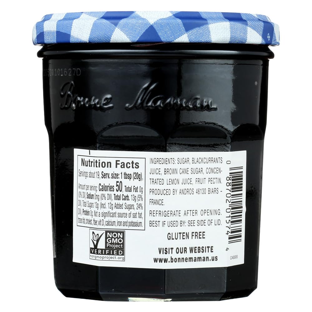 Bonne Maman, Jelly Black Currant, 13 Oz, (Pack Of 6)