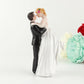 Bride & Groom Wedding Cake Topper, Wedding And Engagement Party Fun Wedding Couple Figurines Decorations Gifts (Groom Lift Bride