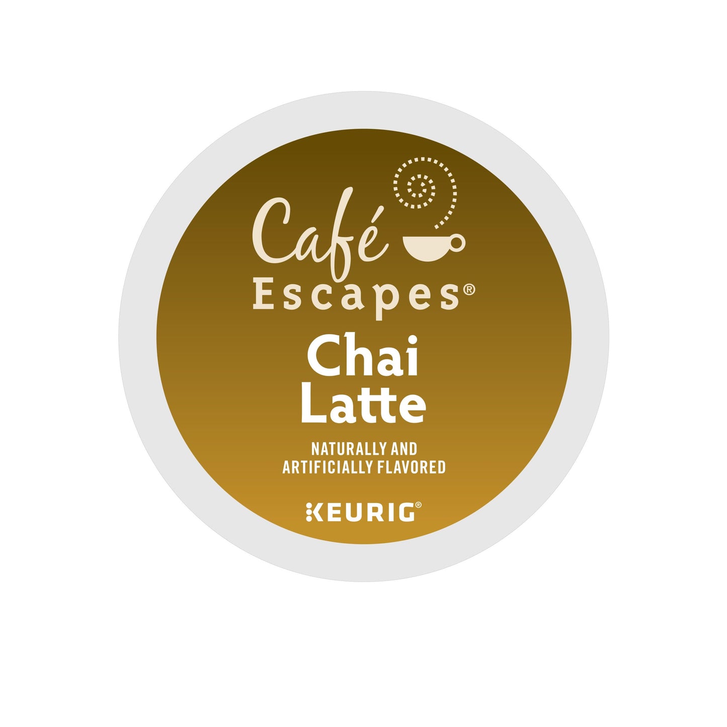 Café Escapes Chai Latte Tea Beverage, Single-Serve K-Cup Pods, 48 Count (2 Boxes of 24 Pods)