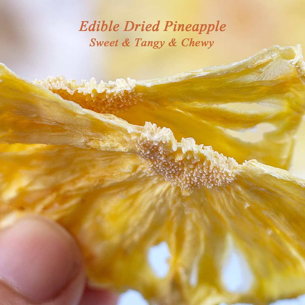 Mkostlich Dried Pineapple Slices, No Sugar Added, 100g/3.52oz, Pack of 1