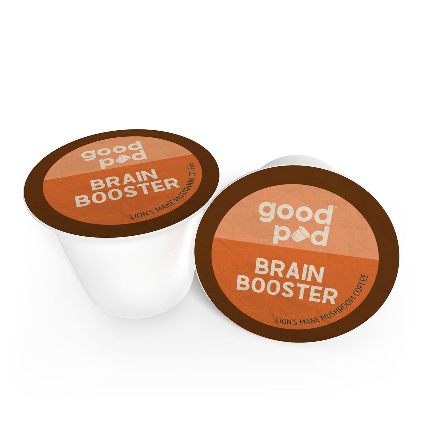 INDEPENDENCE CO. goodPOD Brain Booster K Cup Pods - Organic Arabica Coffee with Lions Mane, Medium Roast, 12 Count