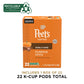 Peets Coffee Flavored Light Roast K-Cup Pods, Pumpkin Spice, 22 Count, Caramel Brûlée