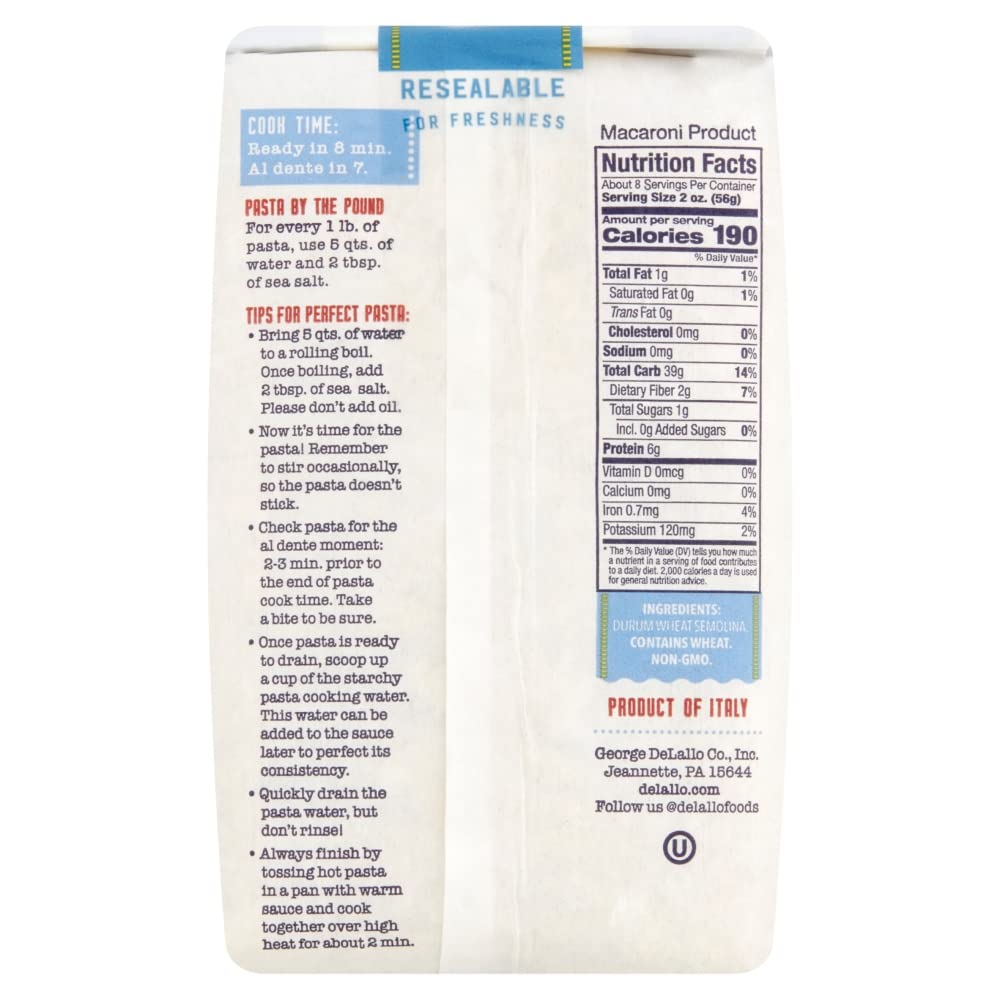 Delallo, Orzo, 16 Ounce