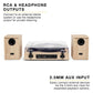 Victrola Harmony - Bluetooth Turntable System- 3-Speed Vinyl Record Player  Stereo Bookshelf Speakers  Mid-Century Modern Design  Audio Technica ATN3600L  Bluetooth Input and Output (Walnut)