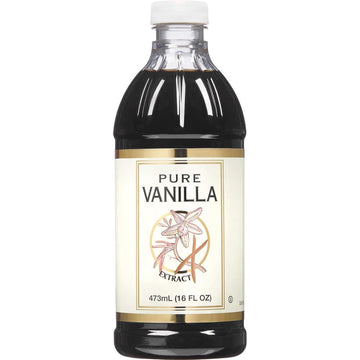 Kirkland Signature Pure Vanilla Extract - 16 Ounces - Natural Flavoring for Baking and Cooking