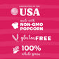 Pop n  Dulge Popcorn Movie Night Supplies 16 pcs Gift Set, 5 Gourmet Popcorn Kernels, 5 Seasoning Variety Packs Non-GMO Kosher