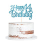 Blue Flash 14Th Birthday Cake Topper