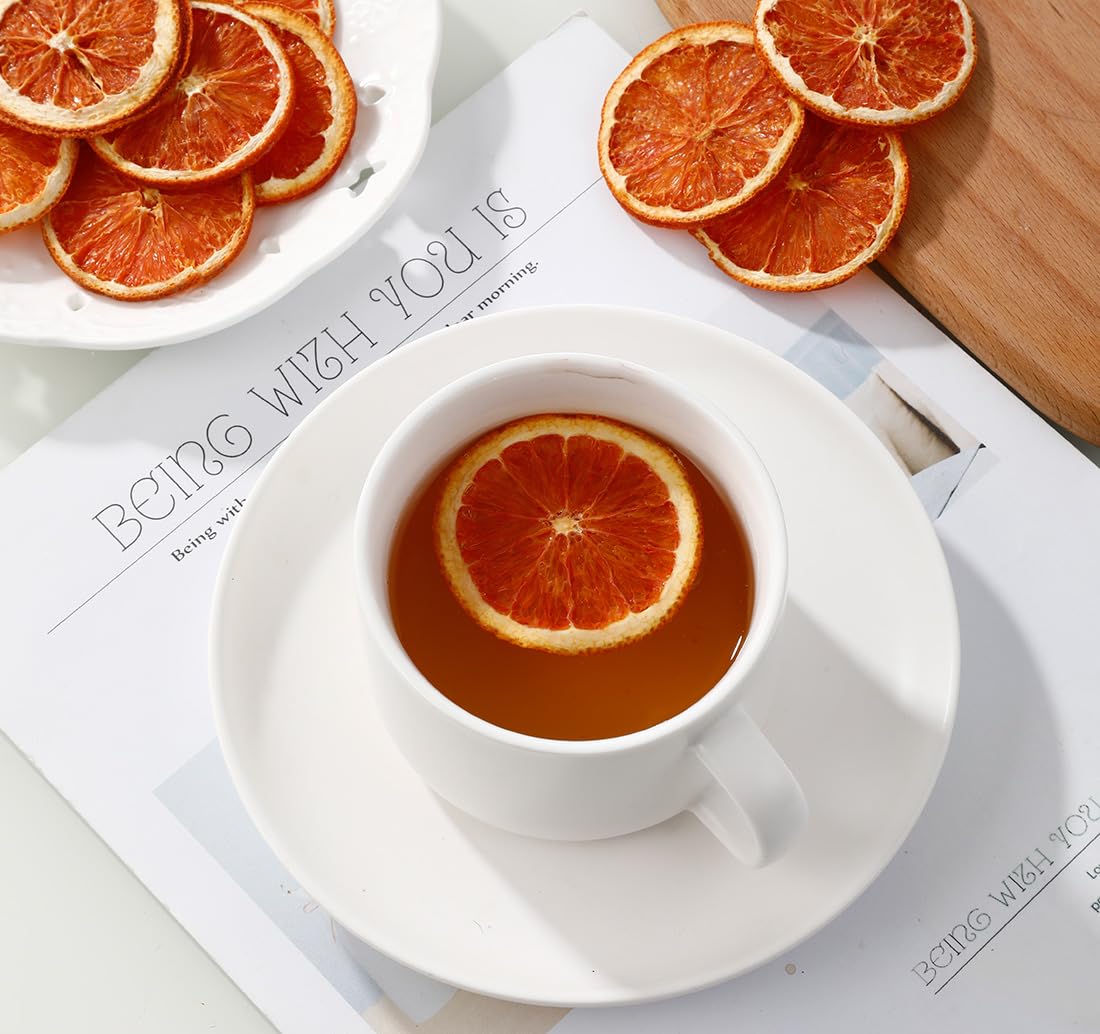 Premium Dried Blood Orange Slices,4.5Oz/128g,Dehydrated Blood Orange for Cocktails,NO Addtives & No Sugar Added.