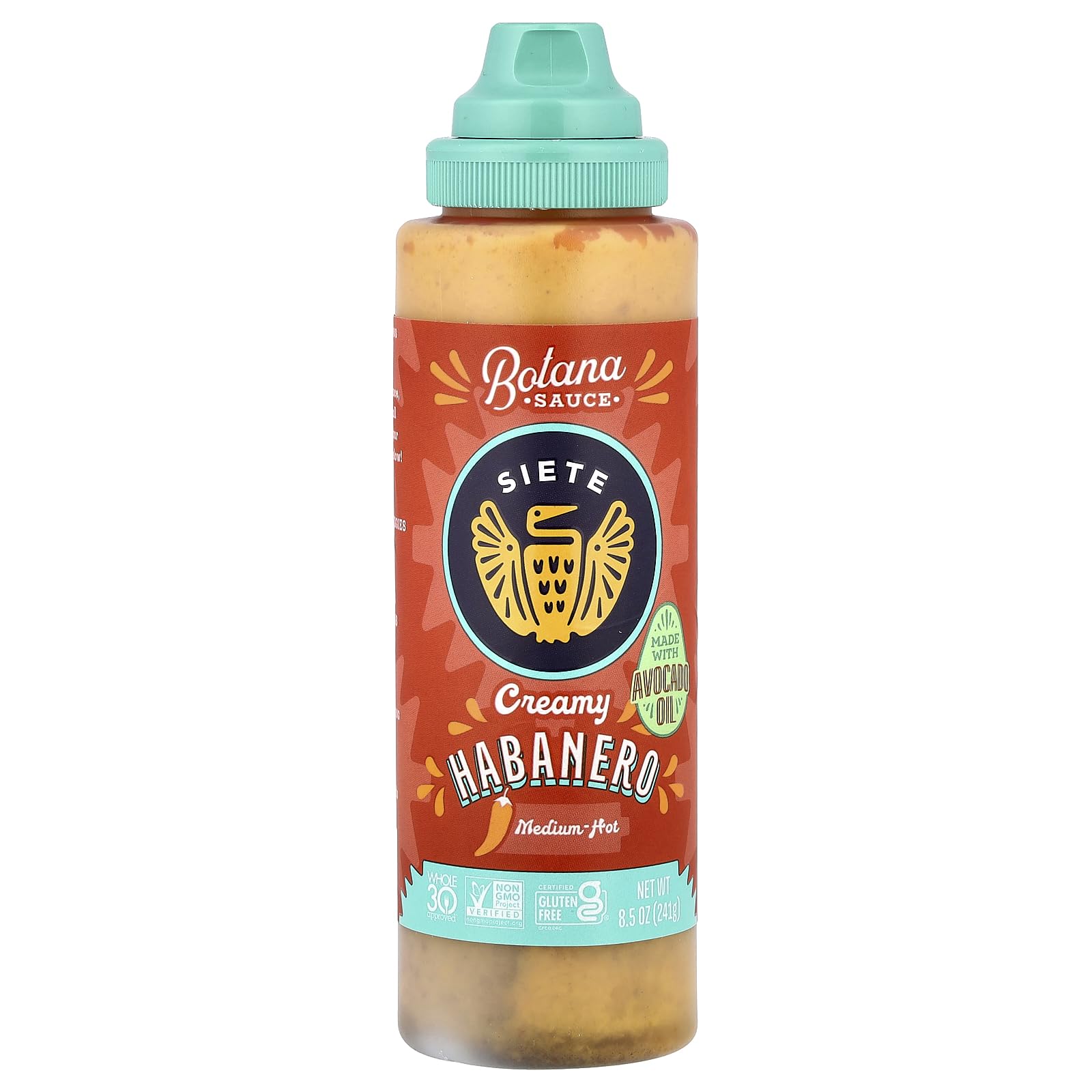 Siete Sauce Botana Habanero 8.5 OZ