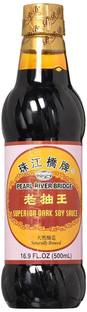 Pearl River Bridge Dark Soy Sauce, Premium Chinese Condiment, 16.9 Fl Oz, 2-Pack