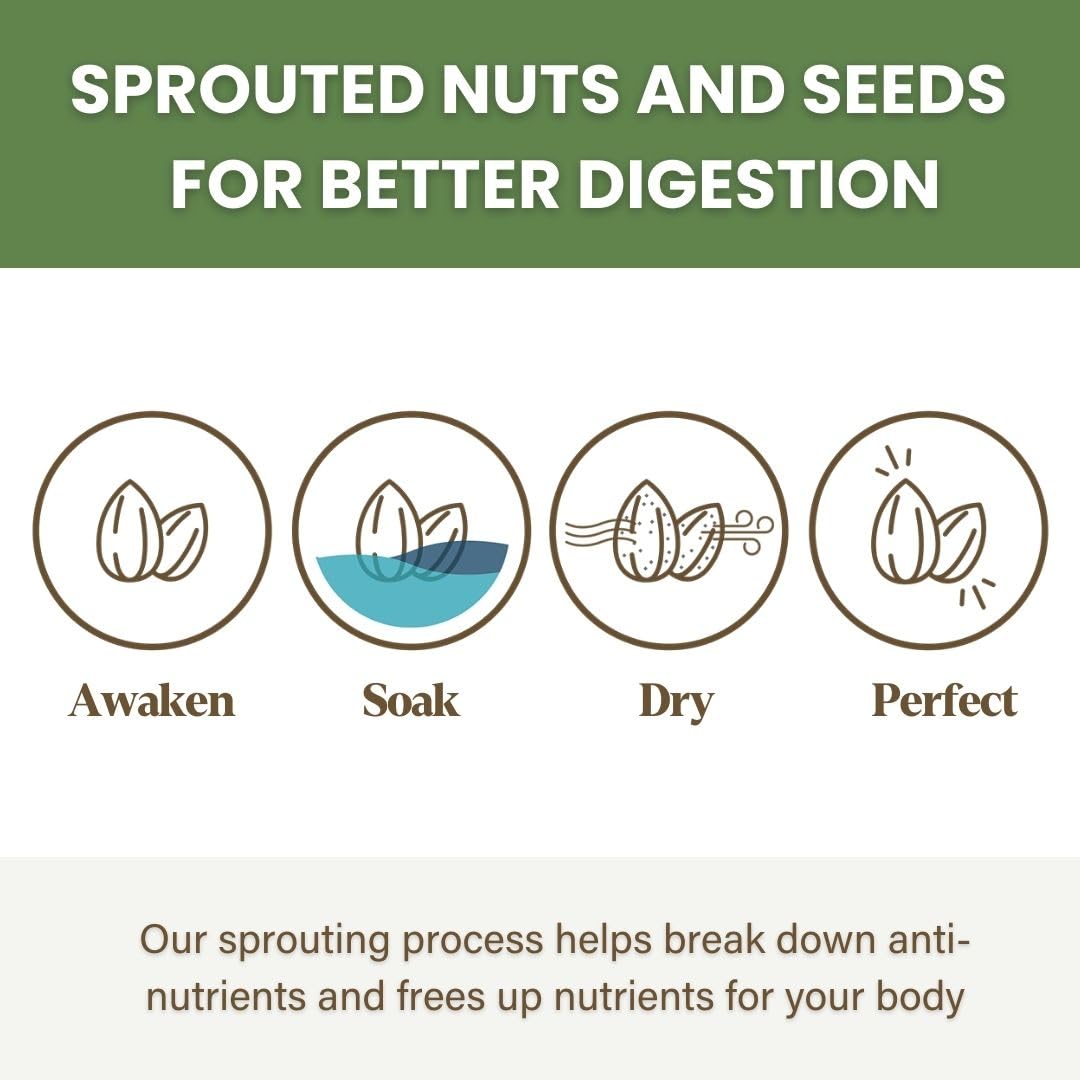Purely Sprouted Garden Herb Snack Mix: Vegan, Gluten-Free, And Non-Gmo Blend For A Healthy Crunch! (4 Oz, 6 Pack)