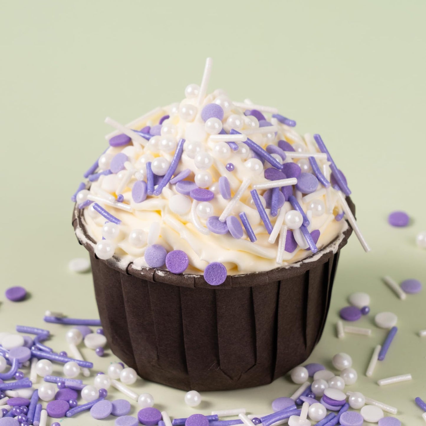 Purple Sprinkles For Cake Decorating Edible Purple Confetti Sprinkles Topper For Cookie Cupcakes, Candy, Cream, Chocolate Cake D