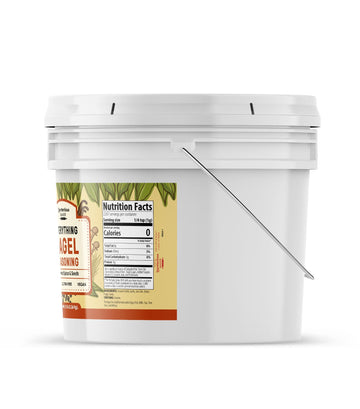 Unpretentious Everything Bagel Seasoning, 1 Gallon Bucket, Add Texture & Flavor To Any Recipe, Mix Of Sesame Seeds, Garlic, Onio