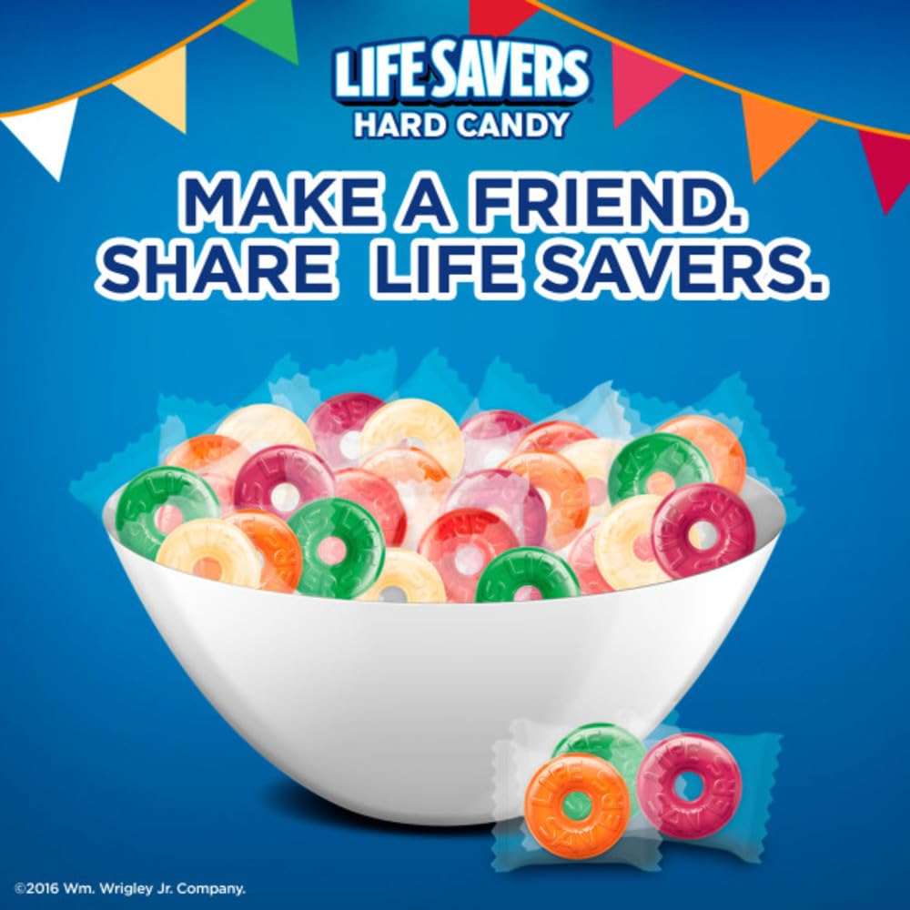 Life Savers 5 Flavors Hard Candy Bag, 6.25 Ounce (Pack Of 12)