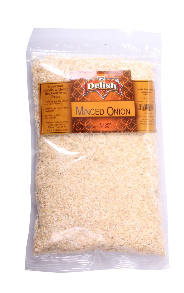 Dehydrated Minced Onion by Its Delish - Delicious, Fresh Taste - No Preservatives, No artificial Flavor Added - Certified Kosher