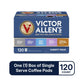 Victor Allens Coffee Variety Pack (Donut Shop Blend  French Roast  Italian Roast  French Vanilla Flavored  Caramel Macchiato)  120 Count  Single Serve Coffee Pods for Keurig K-Cup malt-inspired