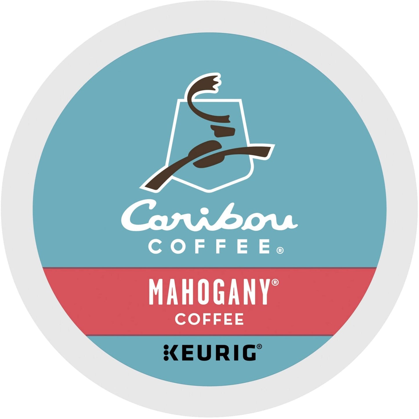 Caribou Coffee Mahogany, Single-Serve Keurig K-Cup Pods, Dark Roast Coffee, 24 Count
