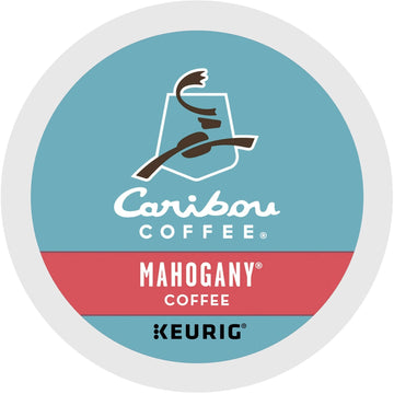 Caribou Coffee Mahogany, Single-Serve Keurig K-Cup Pods, Dark Roast Coffee, 24 Count