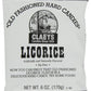 Claeys Licorice Hard Candy 6 Oz No 671