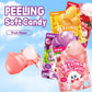 COKOC Peelable Gummy Variety Pack - 4 Individual Packs in Mango, Grape, White Peach & Lychee Flavors Candy Treats