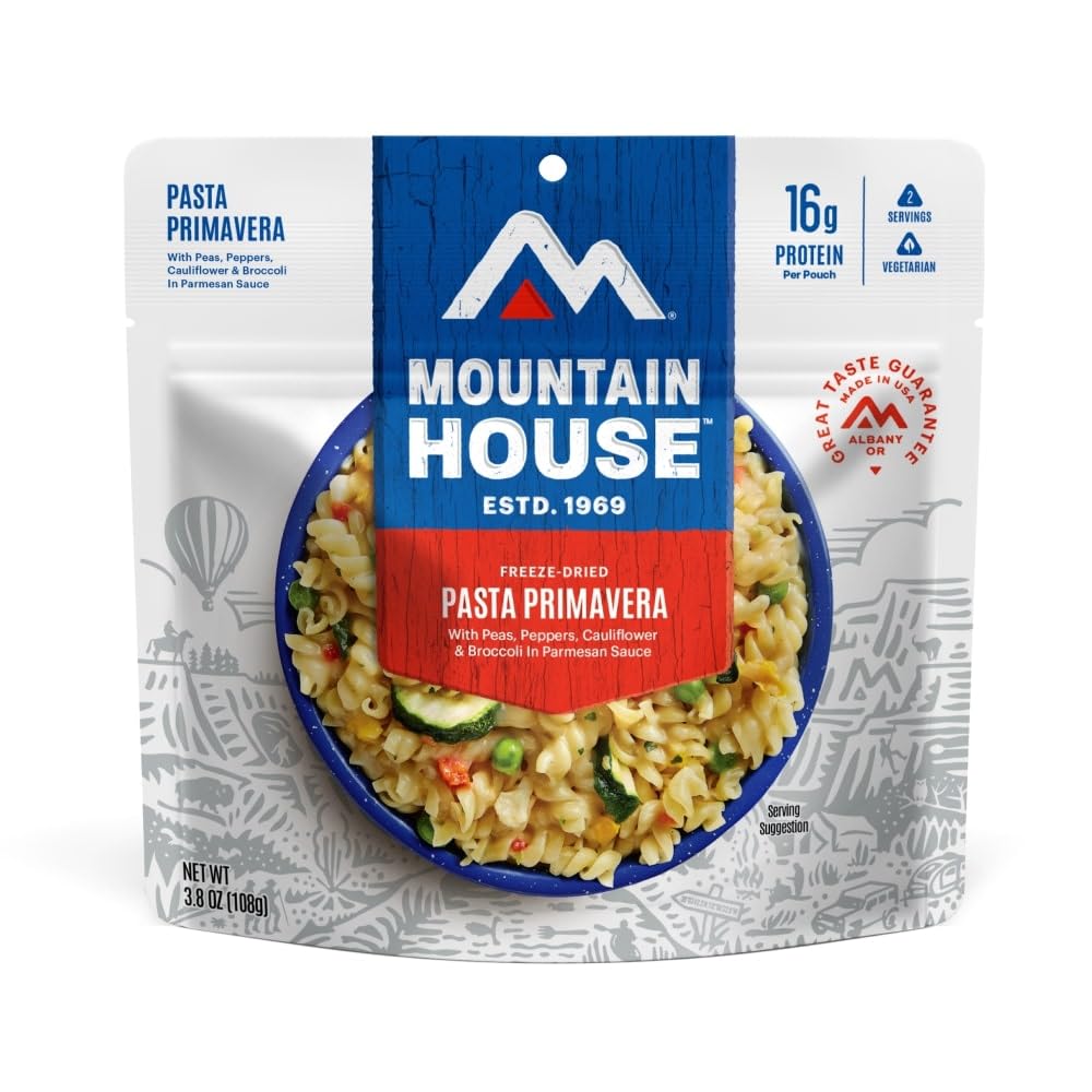 Mountain House Pasta Primavera Freeze Dried Backpacking & Camping Food 6-Pack