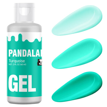 Turquoise Gel Food Coloring - Pandalab 2 Ounce High Concentrated Food Dye for Baking, Cake, Cookie, Fondant, Icing, Easter Egg, 