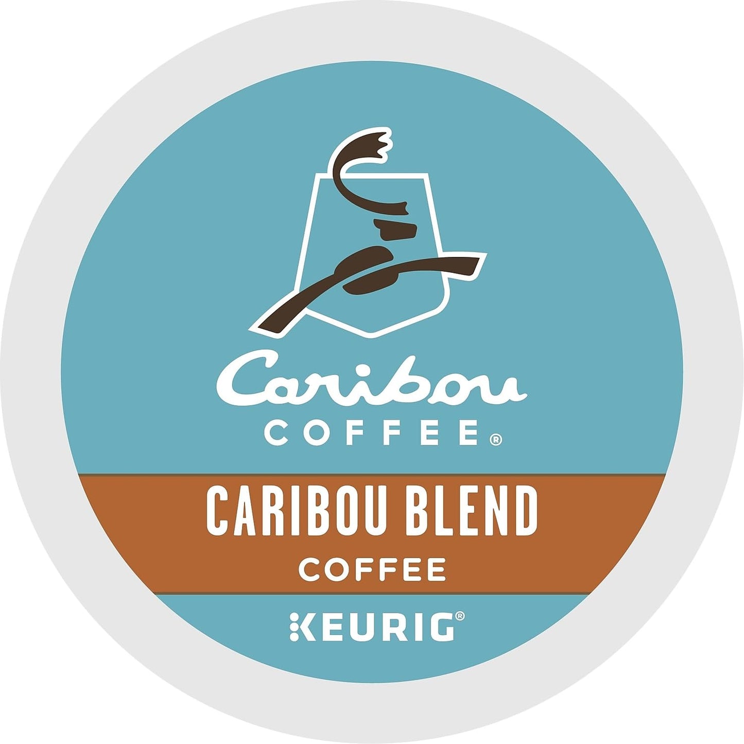 Caribou Coffee Caribou Blend, Single Serve Coffee K-Cup Pod, Medium Roast, 48-Count For Malt-Inspired