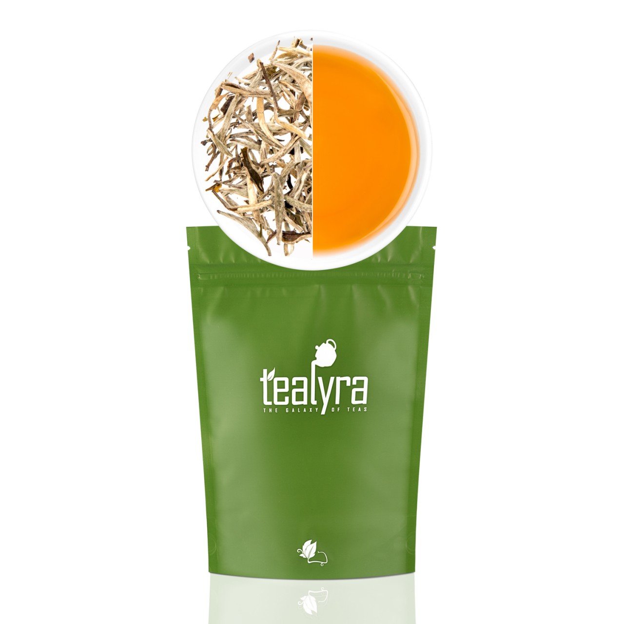 Tealyra Luxury Jasmine Silver Needle White Loose Tea - 110g (4 oz) - Low Caffeine - Grown in Fujian China