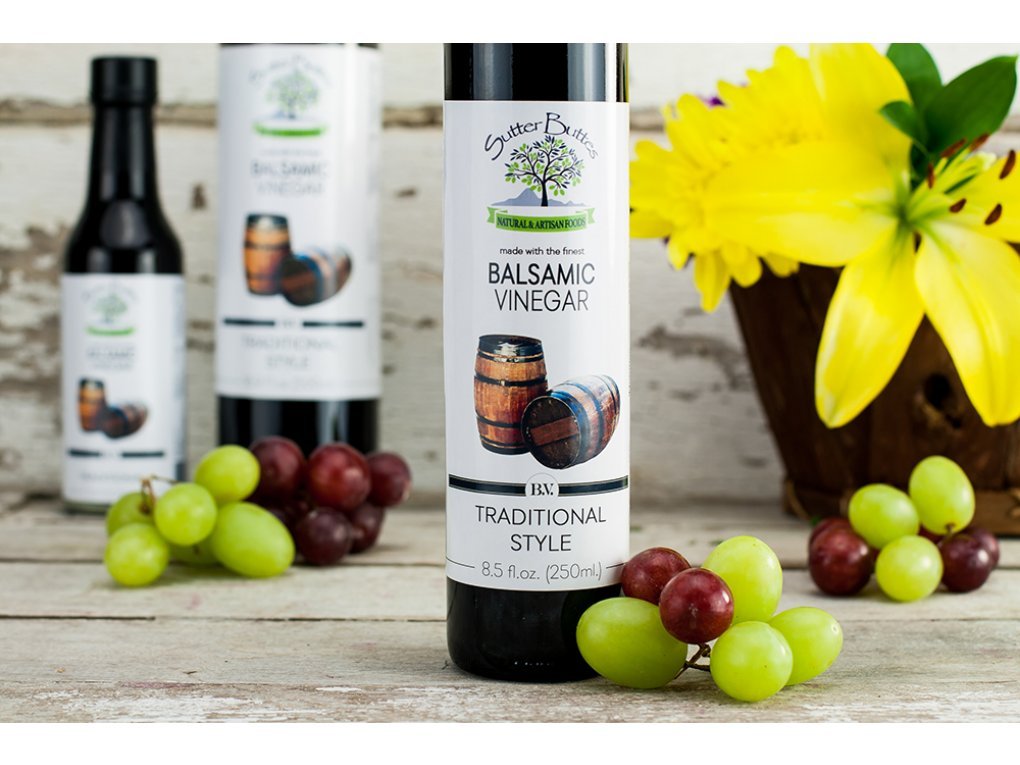 Sutter Buttes Aged Balsamic Vinegar – Traditional Style (250Ml Bottle), Artisan Italian Grape Must Reduction Balsamic Vinegar, Handcrafted Premium Thick And Sweet Golden Vinegar