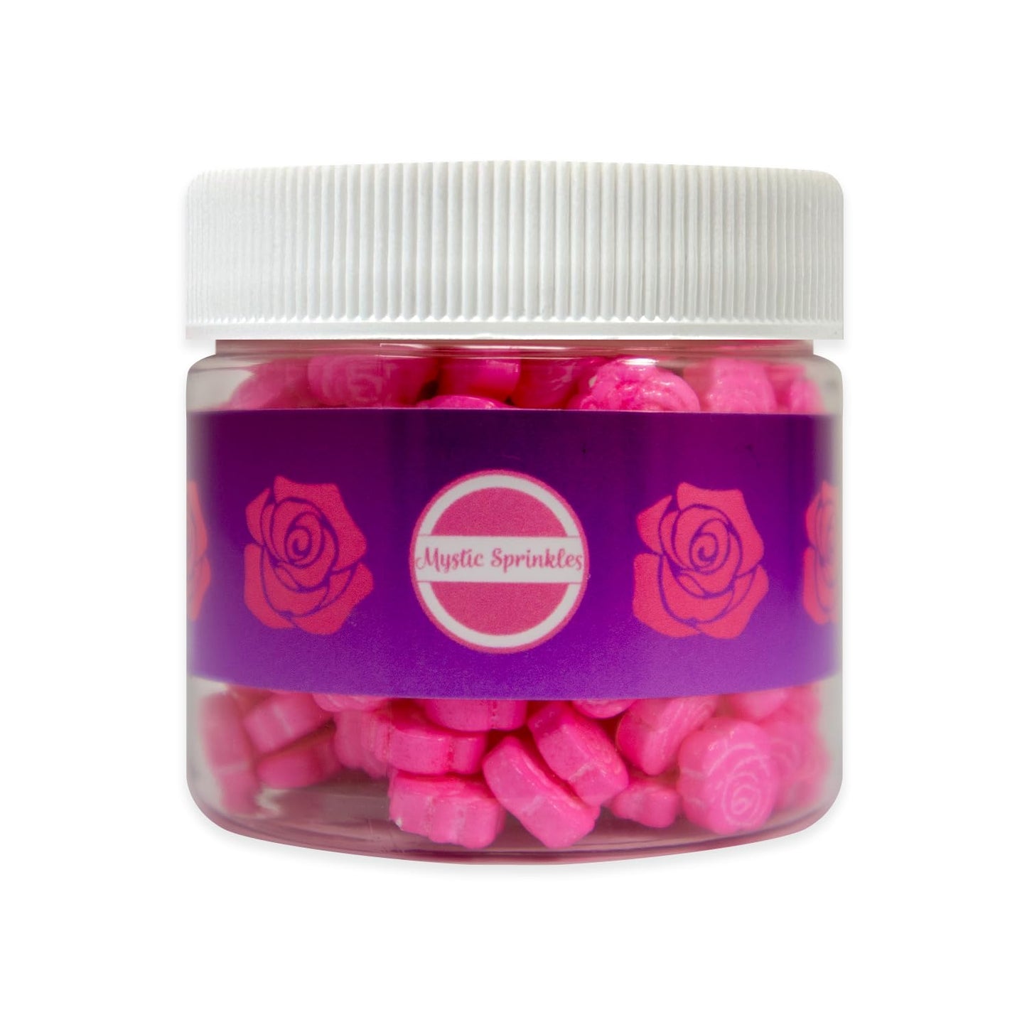 Mystic Sprinkles Valentine'S Day Themed Candy Shapes Sprinkles (Pink Roses, 2Oz Jar)