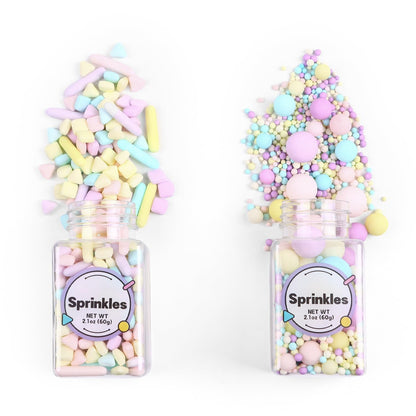 Edible Pearls for Cake Decorating, Matt Pearl Sprinkles, Pastel Sugar Sprinkles, Cube Sprinkles, Pearl Sprinkles for Cake, Cupca