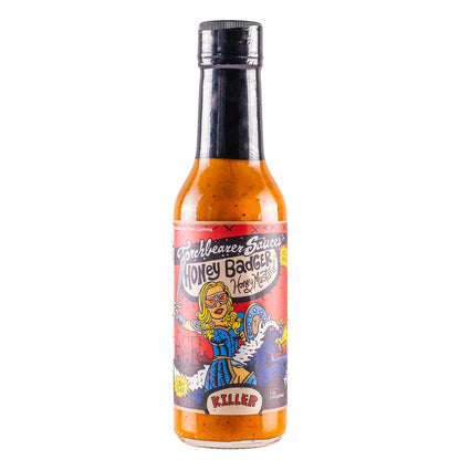 Honey Badger Sauce by Torchbearer Sauces, Spicy Hot Sauce With Flavors of Scorpion Pepper, Carolina Reaper Pepper & Mustard Seed
