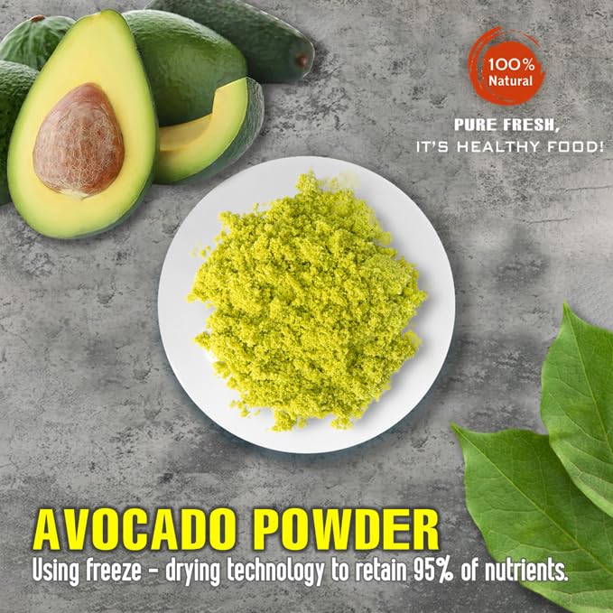 Avocado Powder 2.47 Oz (70G) Vietfarmfood: Freeze-Dried Extracted From 100% Pure, Sugar-Free. Used To Mix Mixed Drinks Fresh Fru