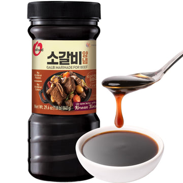 Korean Food OFood BBQ Galbi Marinade Sauce 29.6oz (840g) | Authentic Korean BBQ Marinade, Sweet & Savory Flavor for Grilled Dish