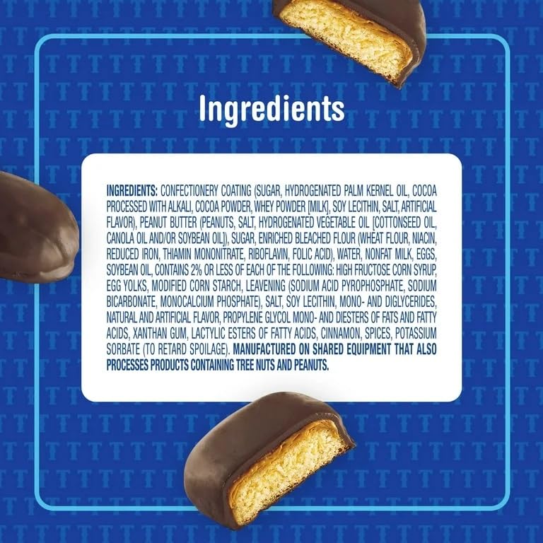 Tastykake Dark Chocolate Peanut Butter Kandy Kakes, 12 Count (Pack of 2)