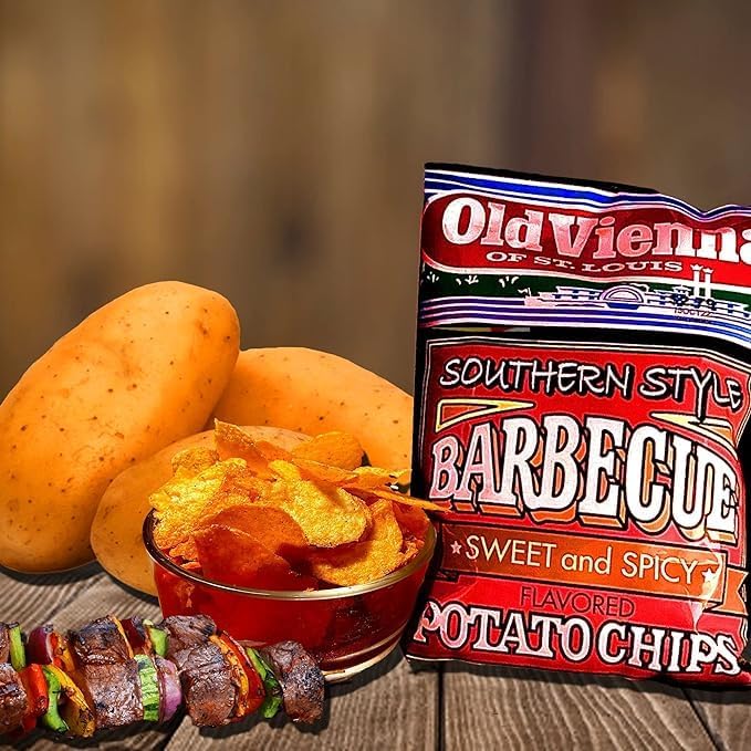 TRANADACO Southern Style Sweet and Spicy BBQ Chips, 1oz Bags (12 Pack) Snack Box