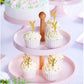 Jevenis 32Pcs Gold Glitter Fairy Cupcake Toppers Angel Cake Topper Ballet Cupcake Topper For Birthday Bridal Shower Baby Shower