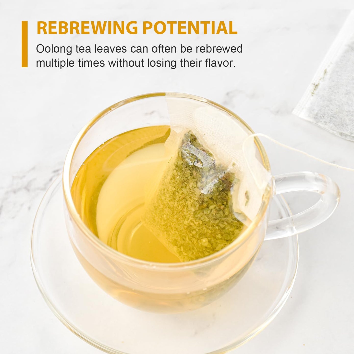 Soeos Organic Oolong Tea  100 Tea Bags  Low Caffeine  6.3 Ounce  Hot and Cold Brew  Fresh and Healthy Oolong Tea