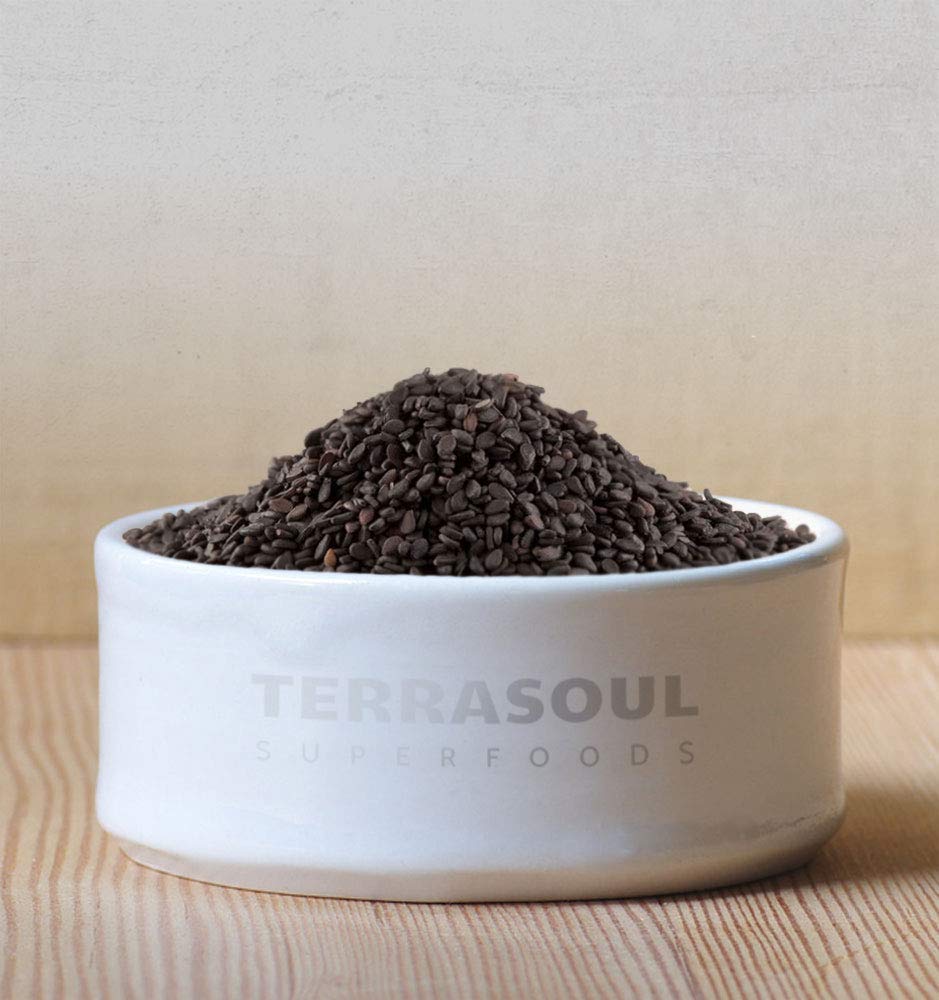 Terrasoul Superfoods Organic Black Sesame Seeds - Raw, Unhulled, Lab-Tested, 4 lbs (2 Pack)