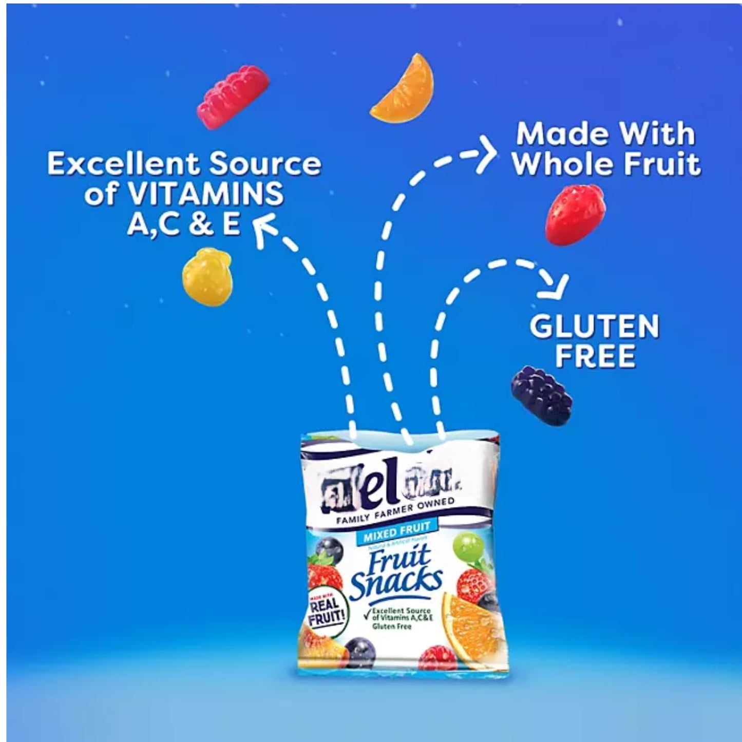 Mixed Fruit Snacks, 0.8 oz Pouches, 90 Count (2 Pack)