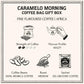 Bacha Coffee | Caramelo Morning Fine Flavoured, Medium Roast, 12 * 12G Individually Wrapped 100% Arabica Single Serve Filter Bag