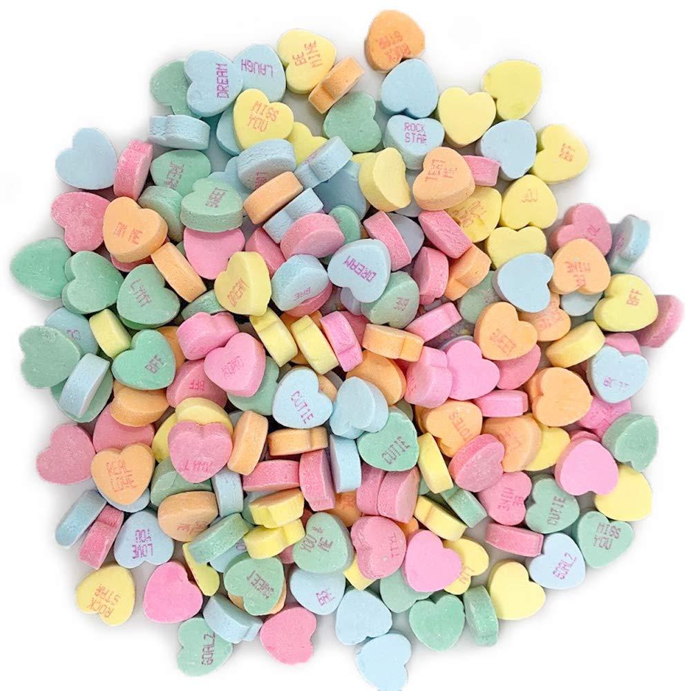 Sweetgourmet Sweet & Sour Conversation Hearts | Valentines Candy | 1 Pound